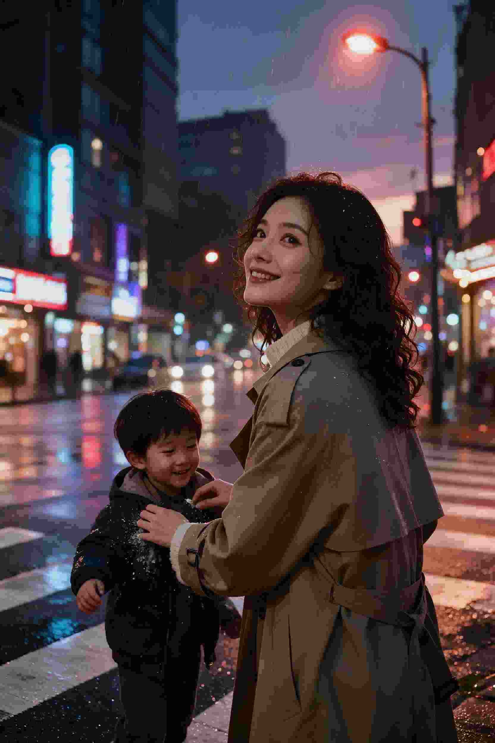 夜樱花